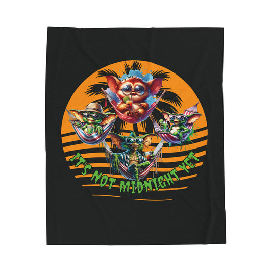 Plush Blanket - Summerween, It's Not Midnight Yet Gremlins Inspired