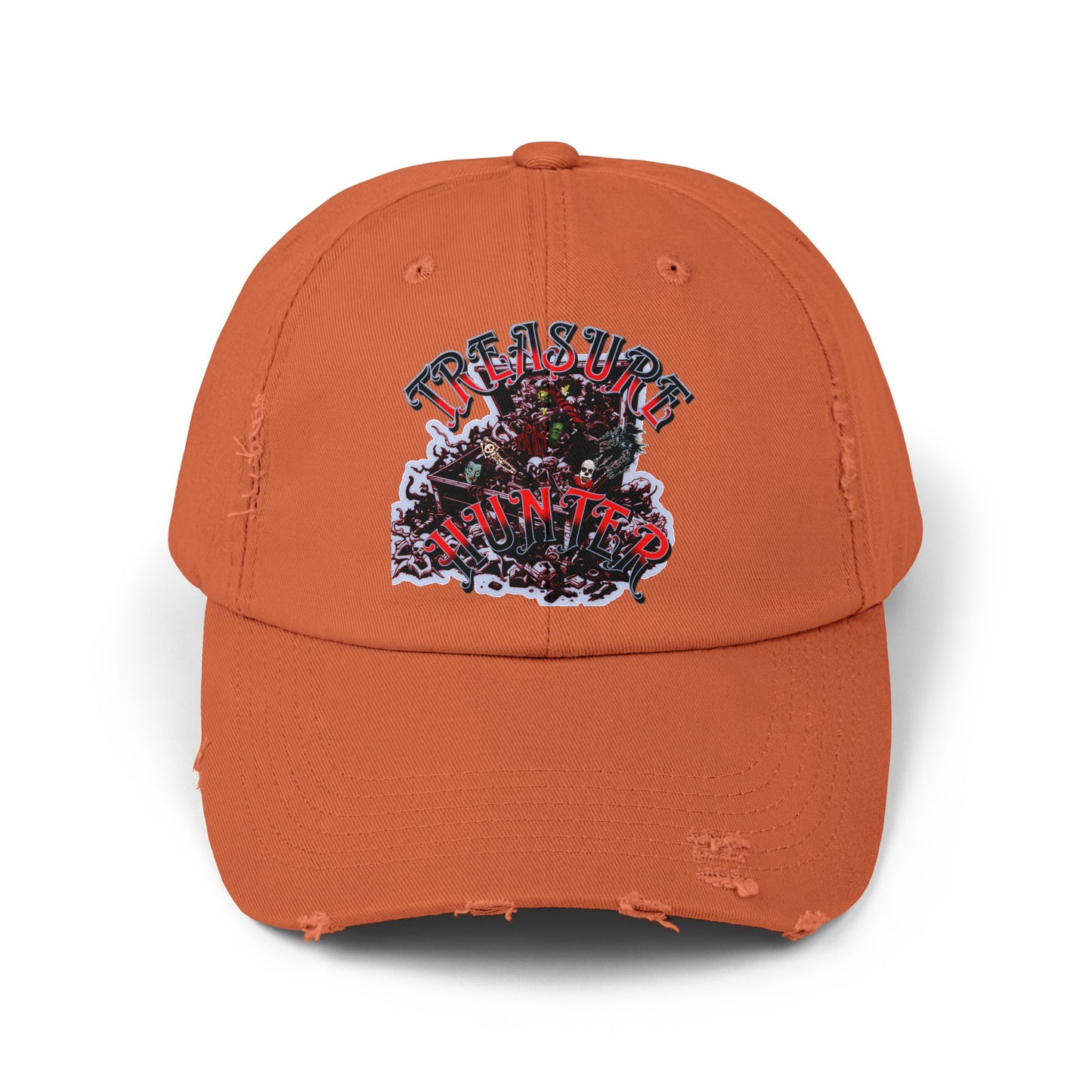 Treasure Hunter Horror Collector Unisex Distressed Cap Fun Convention Toy Show Hat