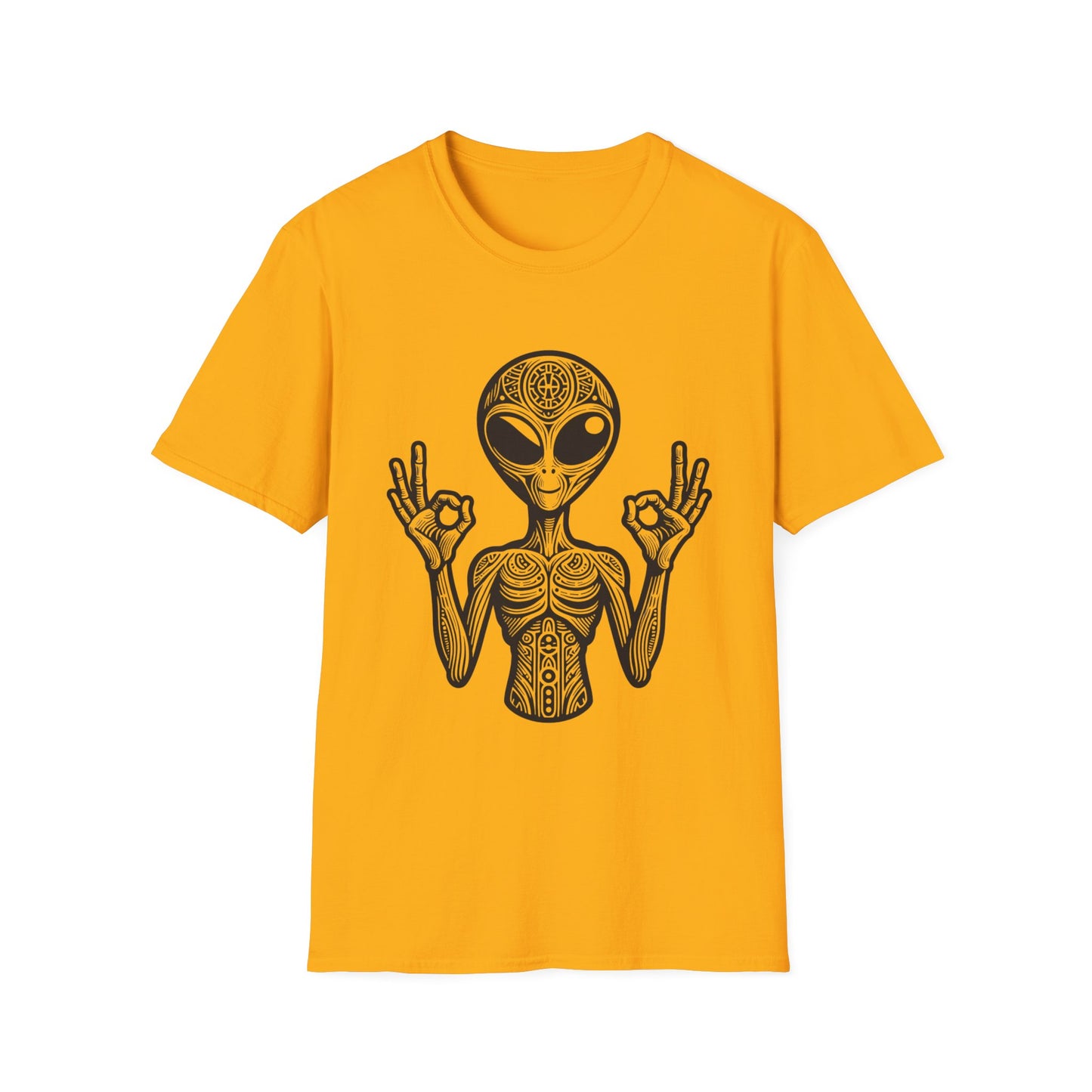 Alien Peace Softstyle T-Shirt - Good Vibes Graphic Tee
