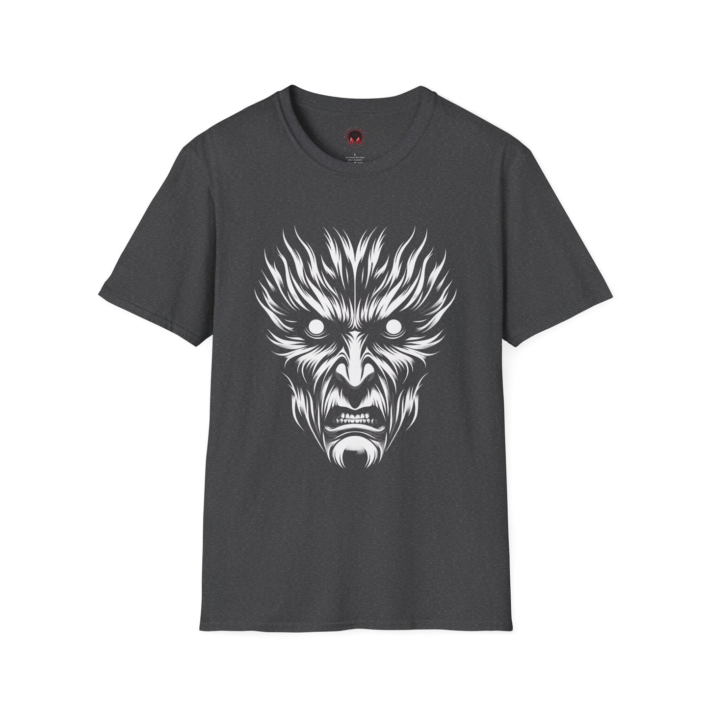 Shadow Figure Unisex T-Shirt - Sinister Face Design