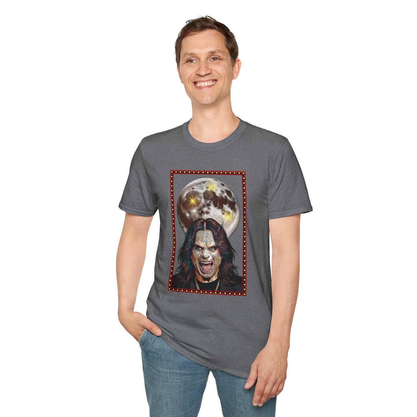 Ozzy Bark At The Moon Unisex T-Shirt - Werewolf Design