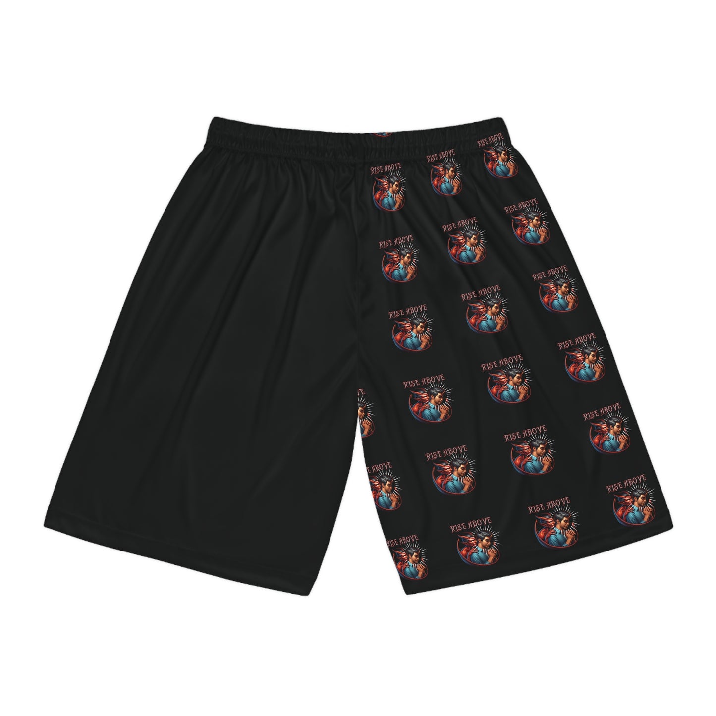 Inspirational Rise Above Basketball Shorts