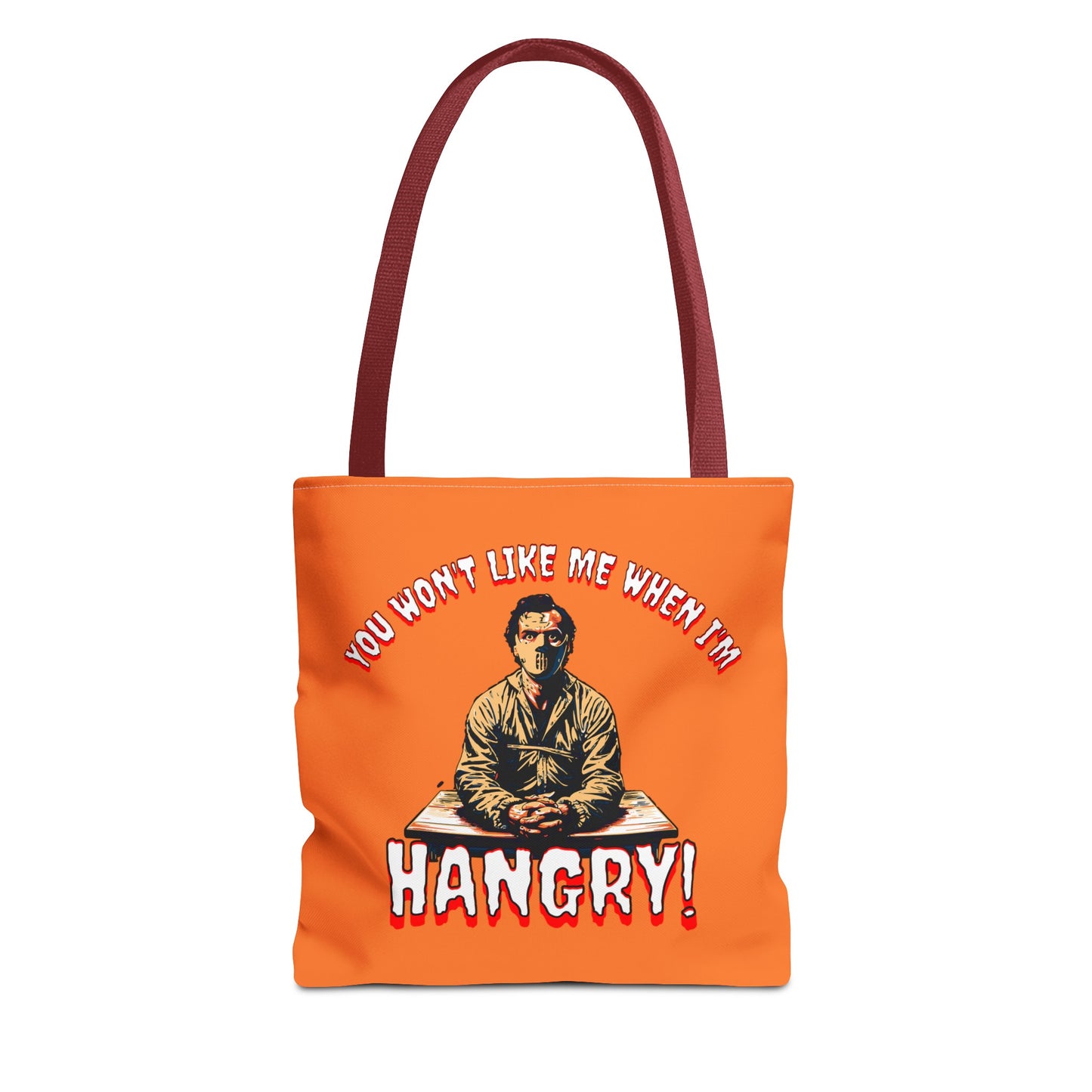 You Wont Like Me When I'm Hangry Mental Patient Cannibal Hannibal Horror Lunch Beach Tote Bag (AOP)