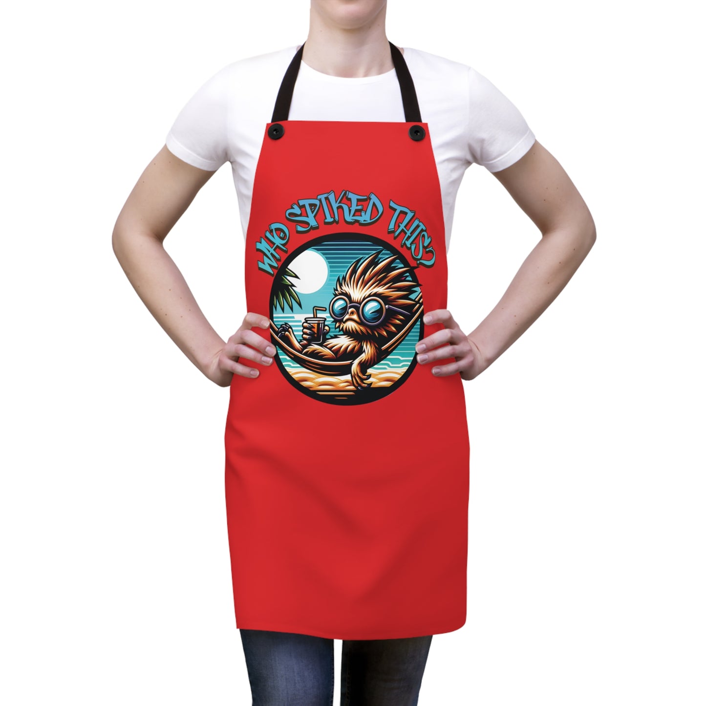 Summerween Who Spiked This? BBQ Cooking Apron (AOP)