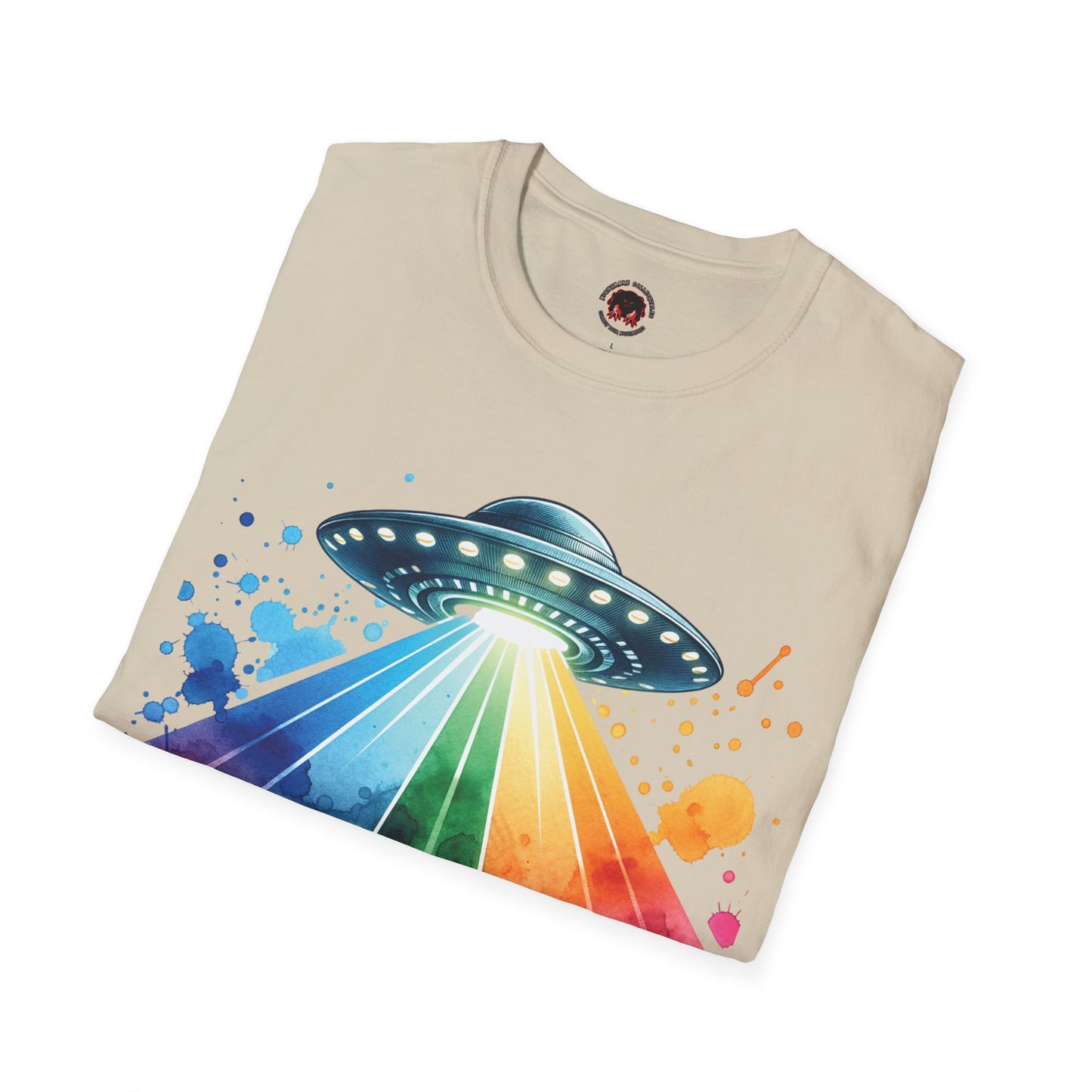 Summerween UFO Beach Day Unisex Soft style T-Shirt