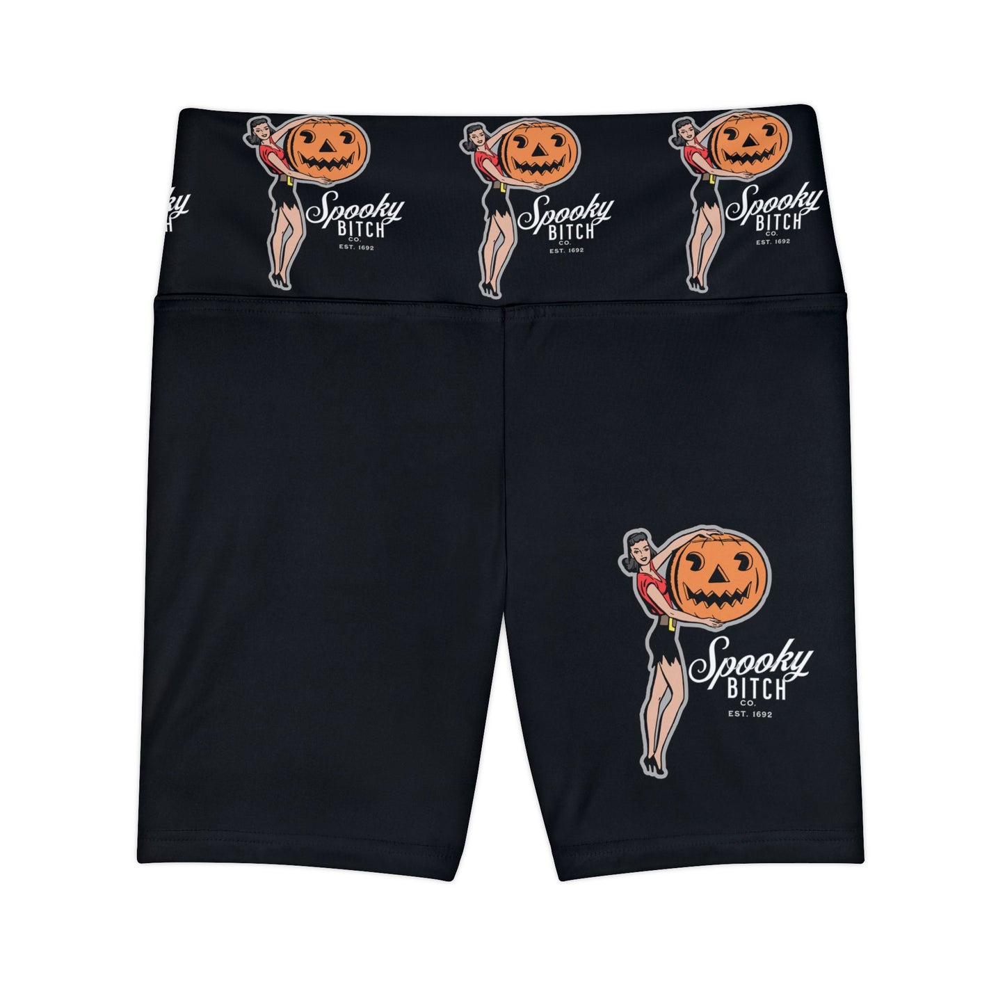 Workout Shorts - Spooky Bitch Co Witchy Summerween Design