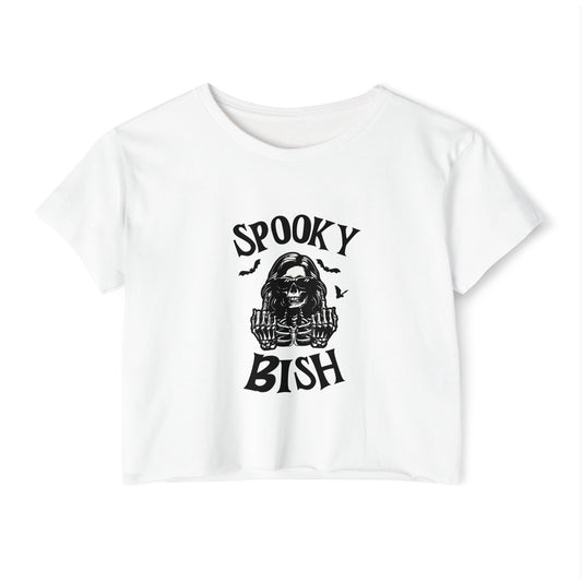 Crop Top - Spooky Bish, Summerween Festival Vibes