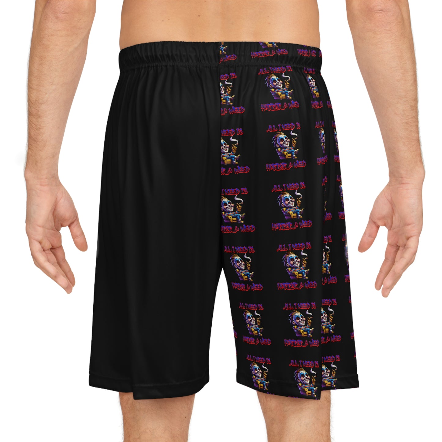 Basketball Shorts - Horror & Weed Fun Design