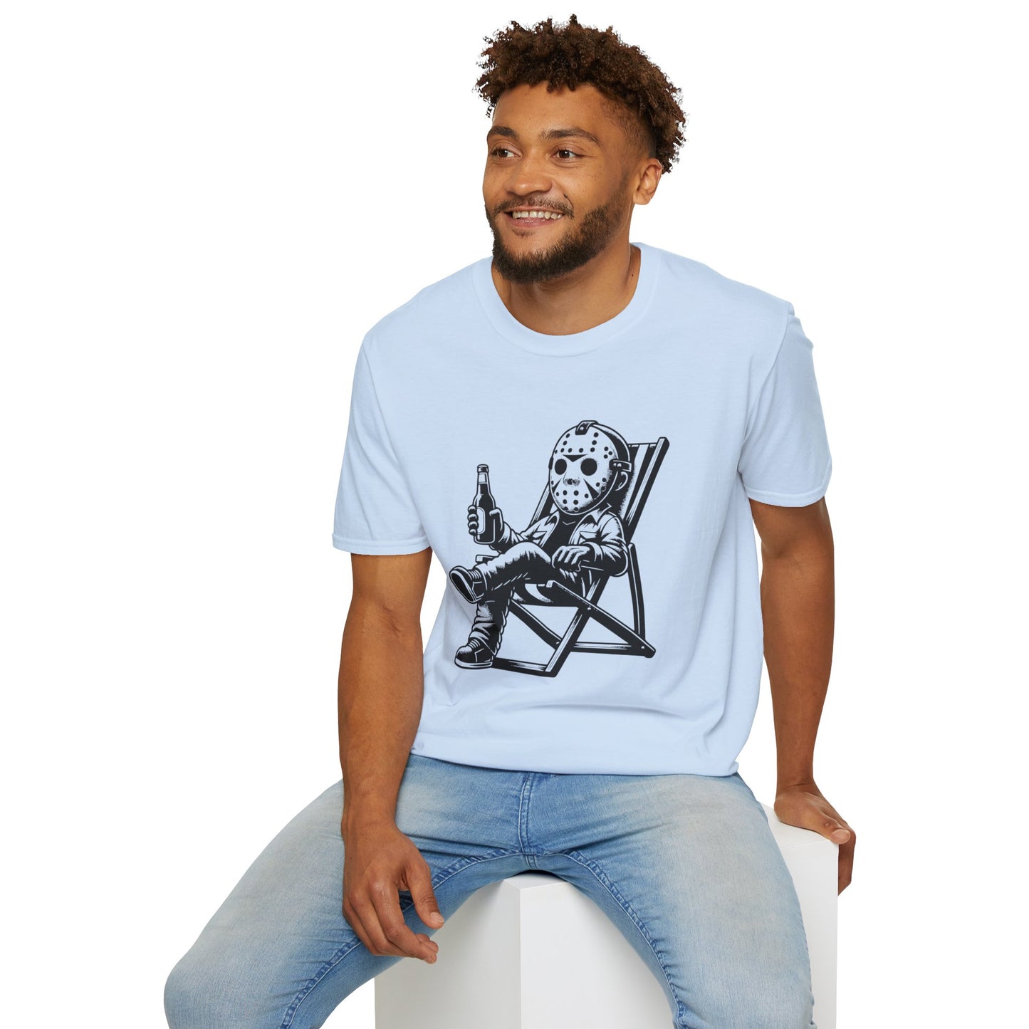 Jason Relaxing Graphic Tee — Funny Horror Movie T-Shirt