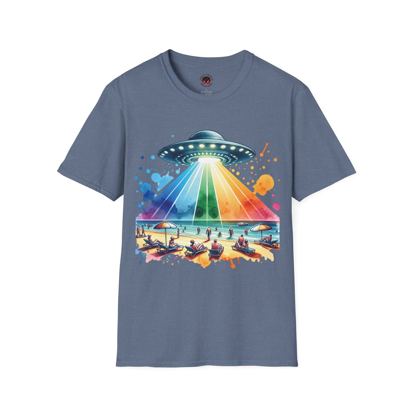 Summerween UFO Beach Day Unisex Soft style T-Shirt