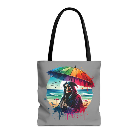 Grim Reaper At The Beach Summerween Tote Bag (AOP)