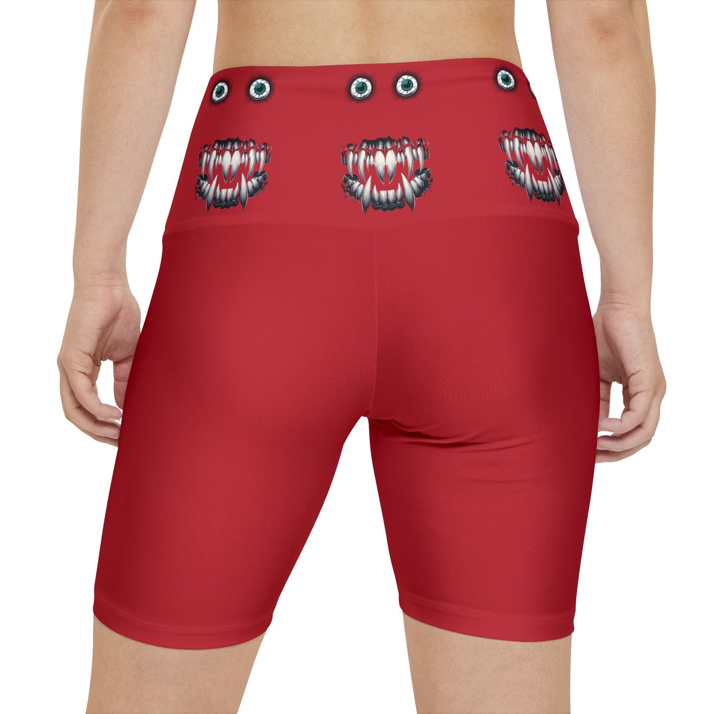 Eerie Eyes Monster Women's Workout Shorts (AOP)