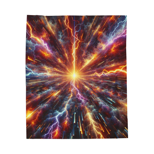 Plush Blanket - Lightning Thunderstorm Positive Energy