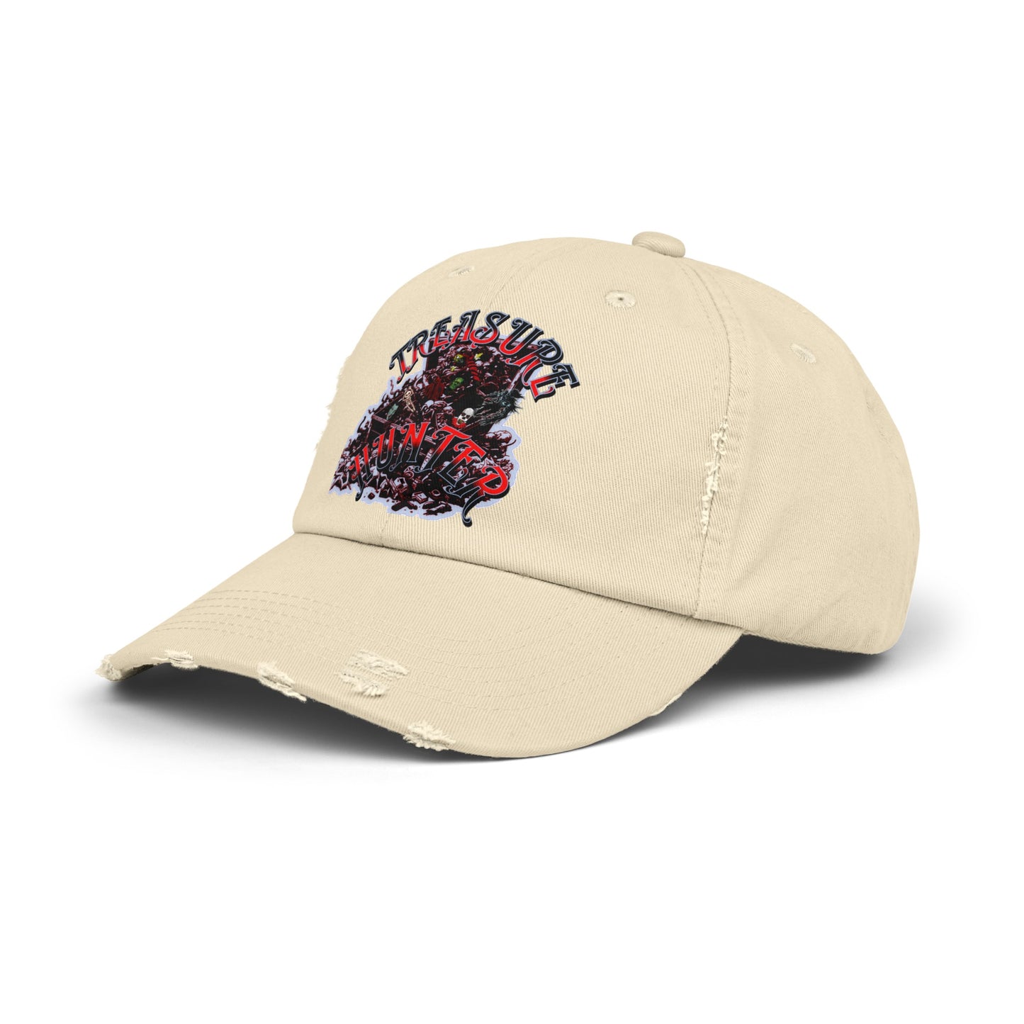 Treasure Hunter Horror Collector Unisex Distressed Cap Fun Convention Toy Show Hat