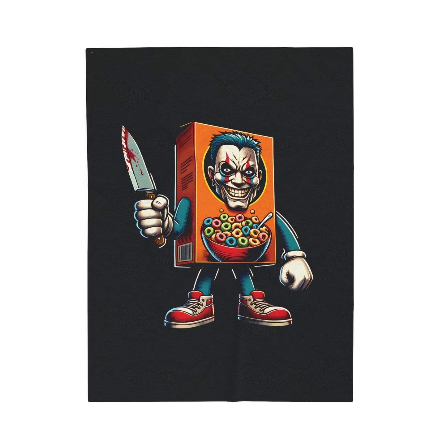 Velveteen Plush Blanket - Cereal Killer Design