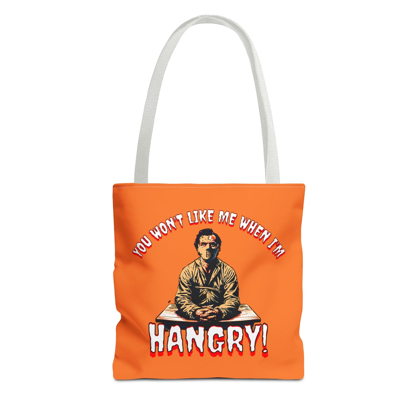 You Wont Like Me When I'm Hangry Mental Patient Cannibal Hannibal Horror Lunch Beach Tote Bag (AOP)