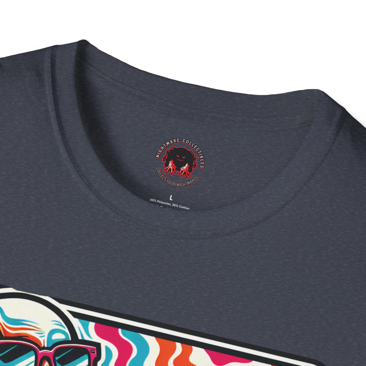 Trippy Skeleton Softstyle T-Shirt - Beach Day Vibes