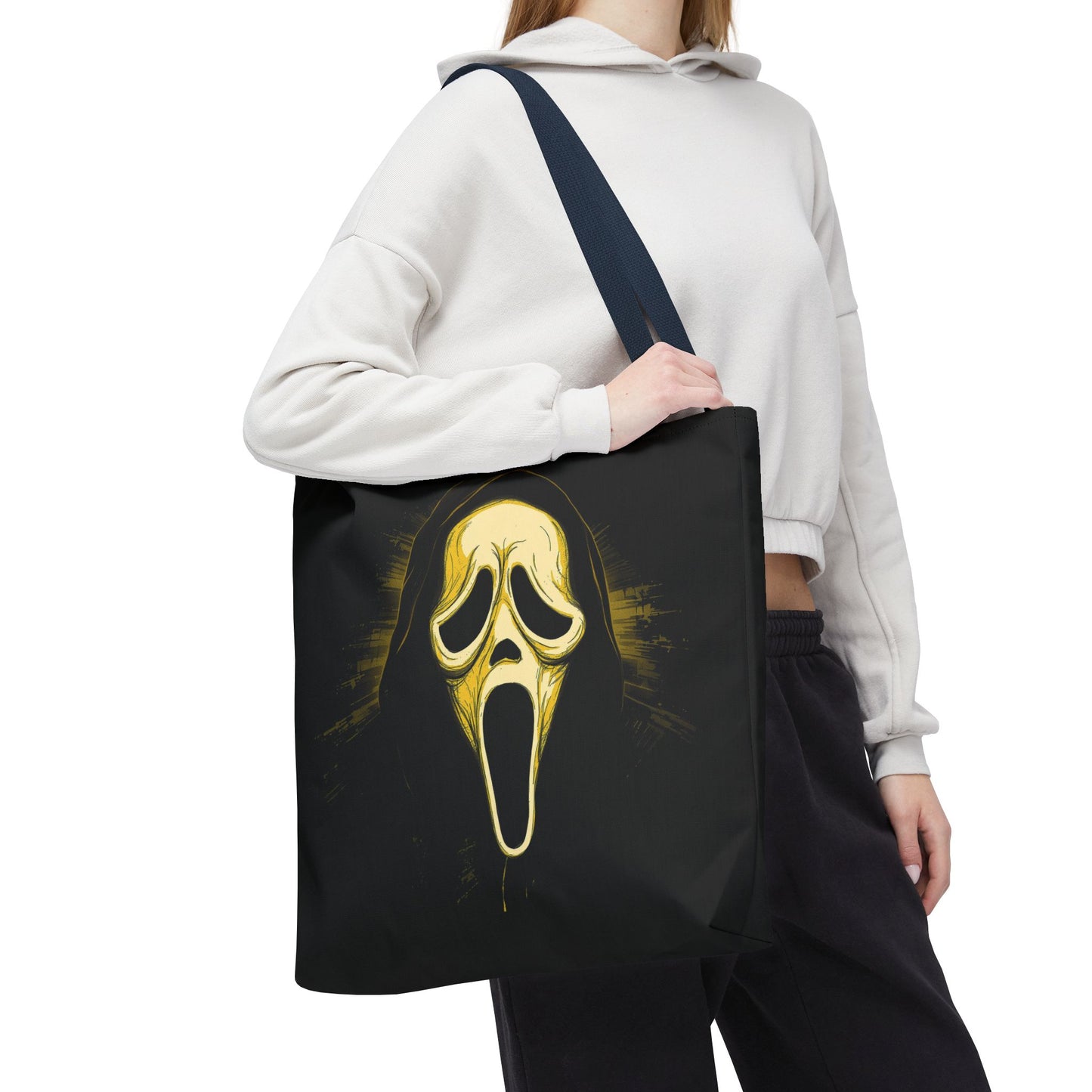 Spooky Scream Tote Bag — Ghost Face Design