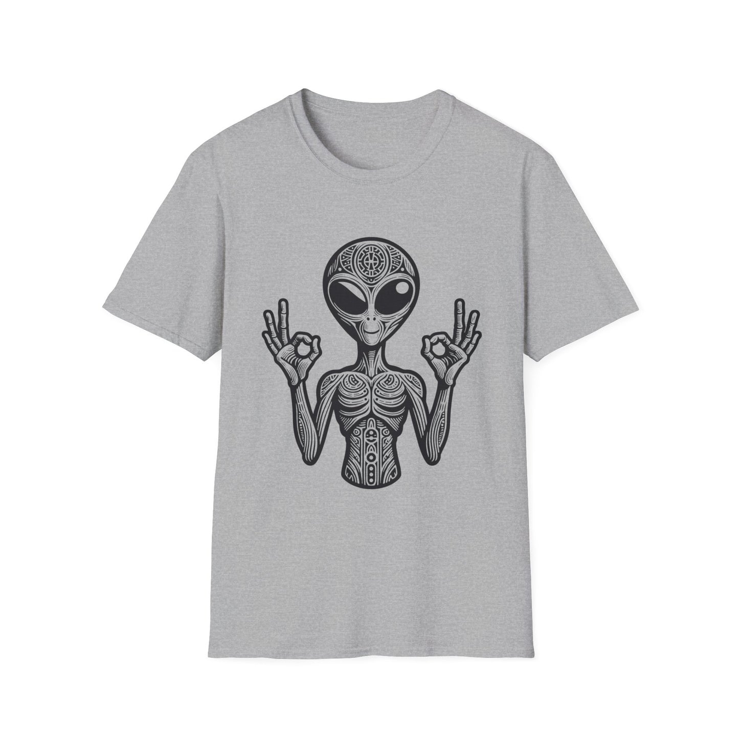 Alien Peace Softstyle T-Shirt - Good Vibes Graphic Tee