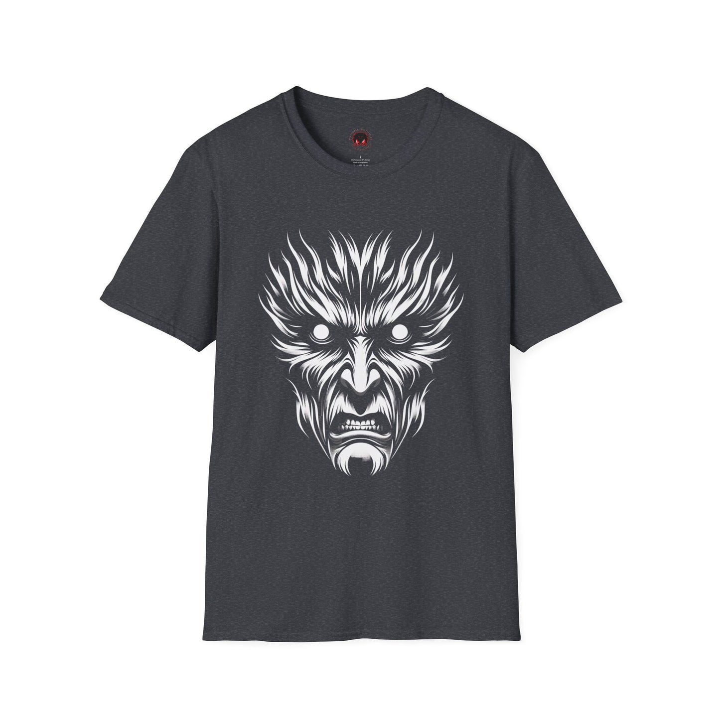 Shadow Figure Unisex T-Shirt - Sinister Face Design