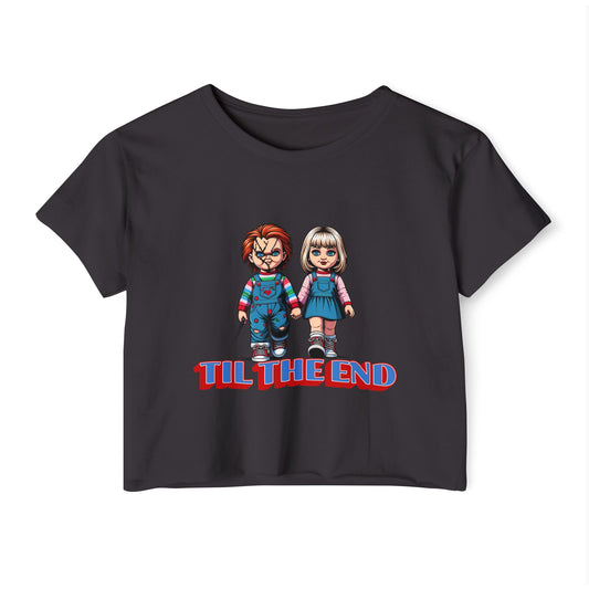 Chucky & Tiffany Festival Crop Top - Til The End Graphic Tee for Women