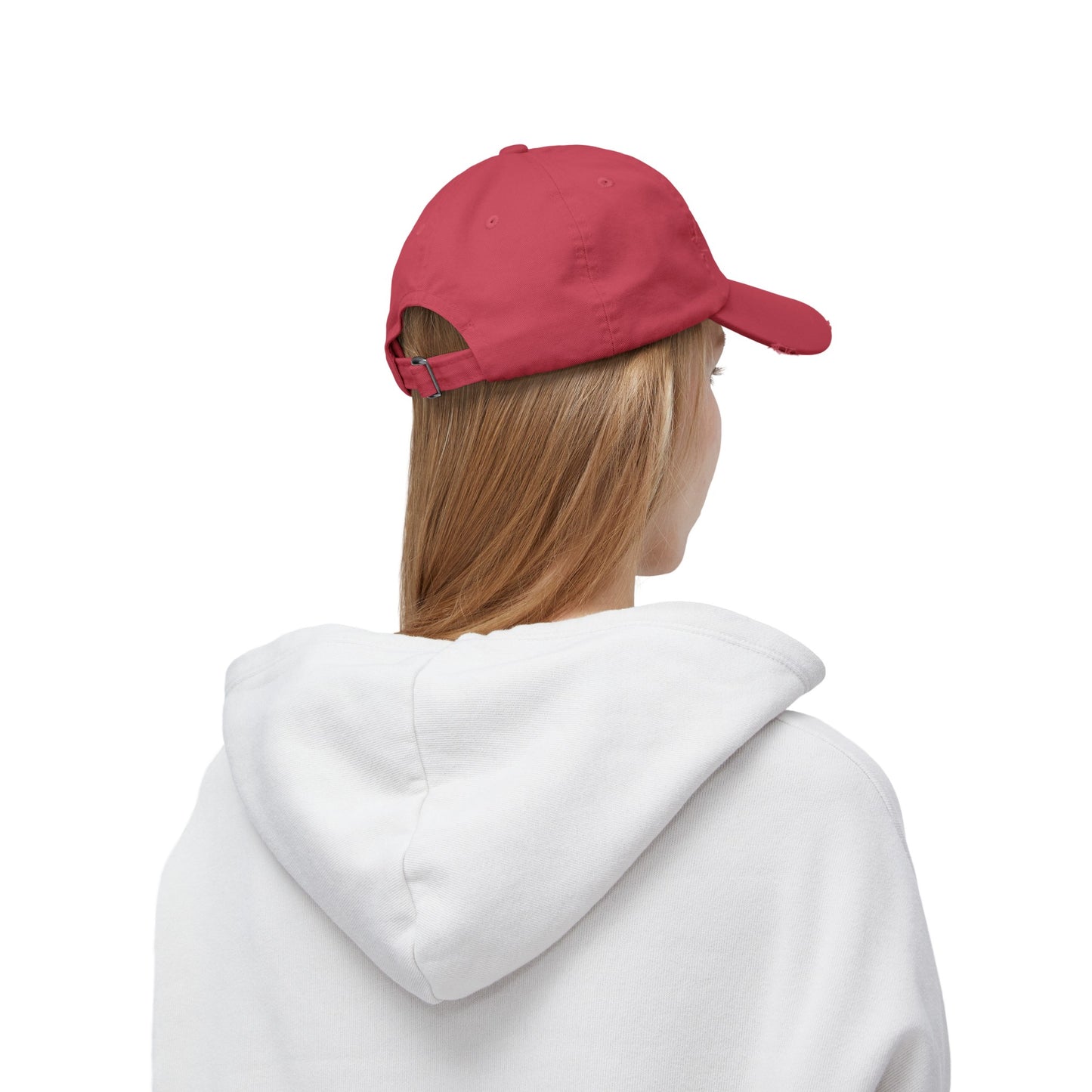 Creepy Little Red Riding Hood Inspired Scary Witch Oh My, What Pretty Eyes You Have Horror Hat Unisex Distressed Cap