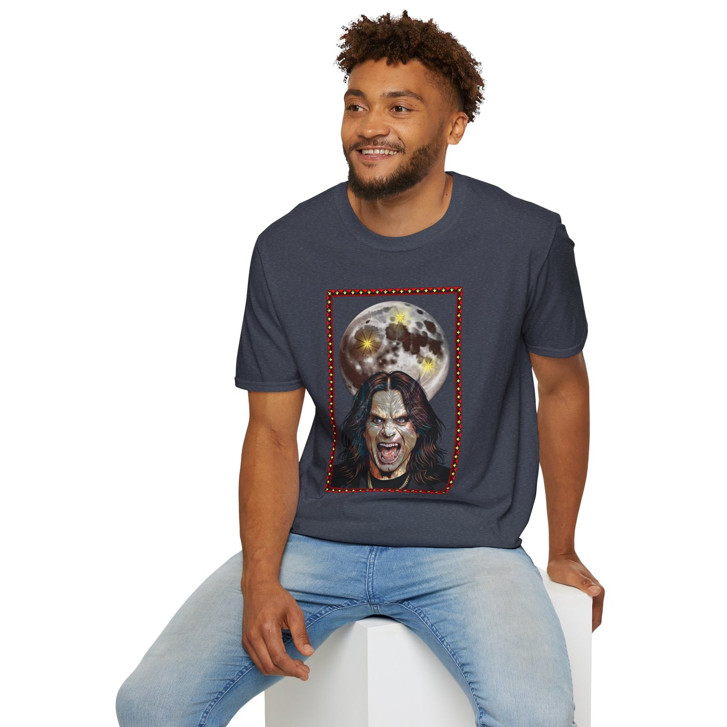 Ozzy Bark At The Moon Unisex T-Shirt - Werewolf Design