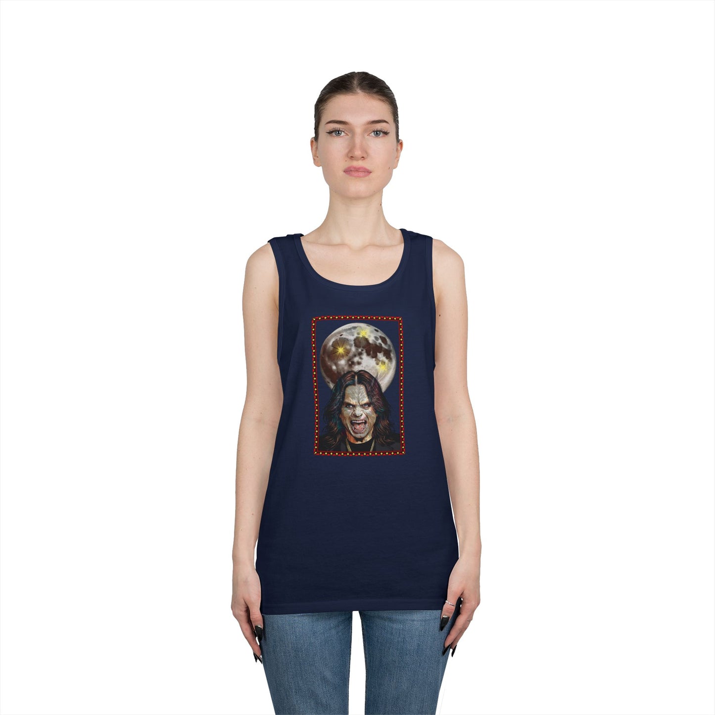 Ozzy Bark at the Moon Unisex Tank Top