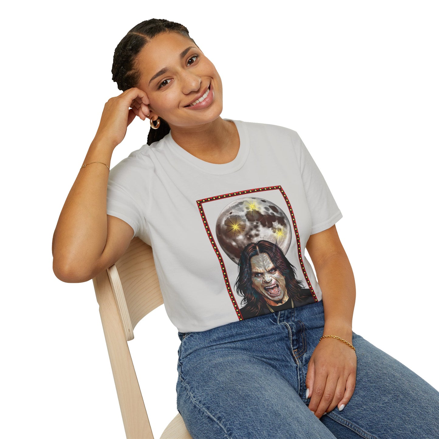 Ozzy Bark At The Moon Unisex T-Shirt - Werewolf Design