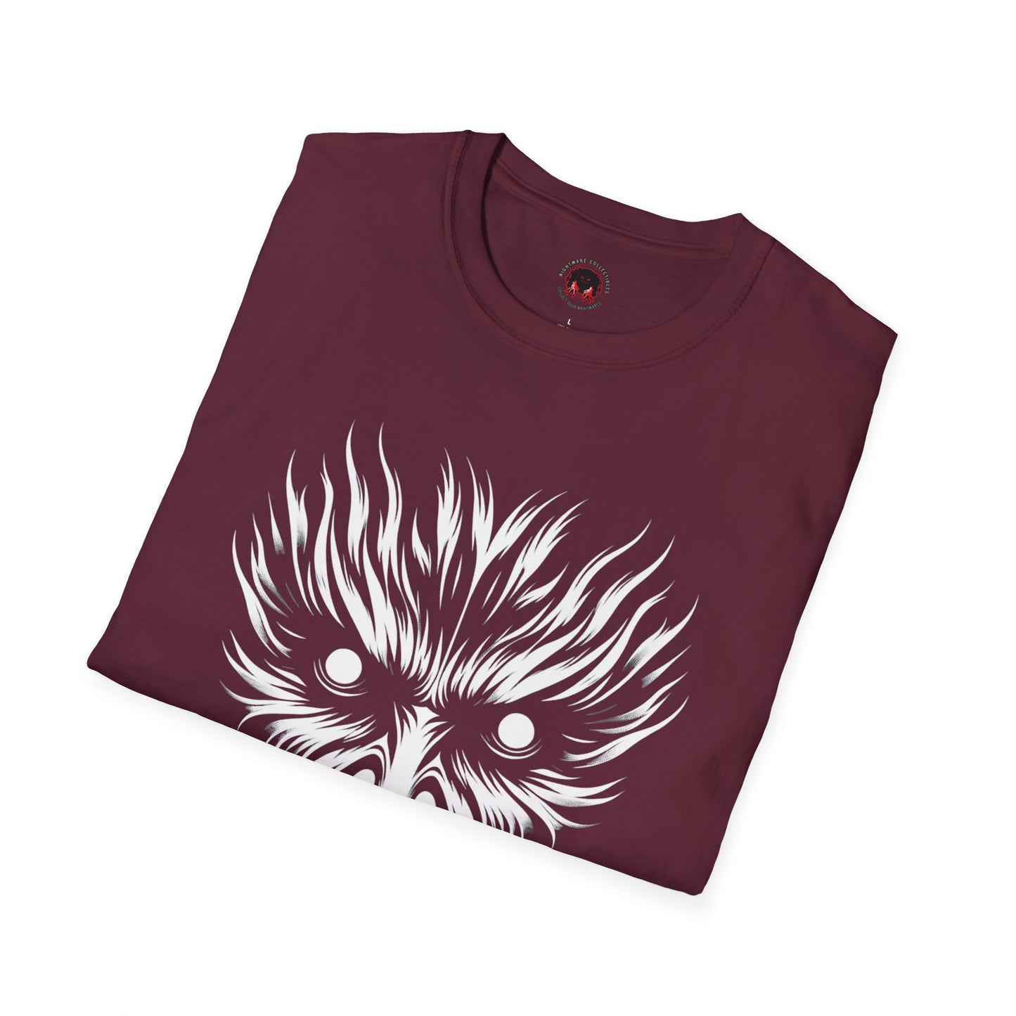 Shadow Figure Unisex T-Shirt - Sinister Face Design
