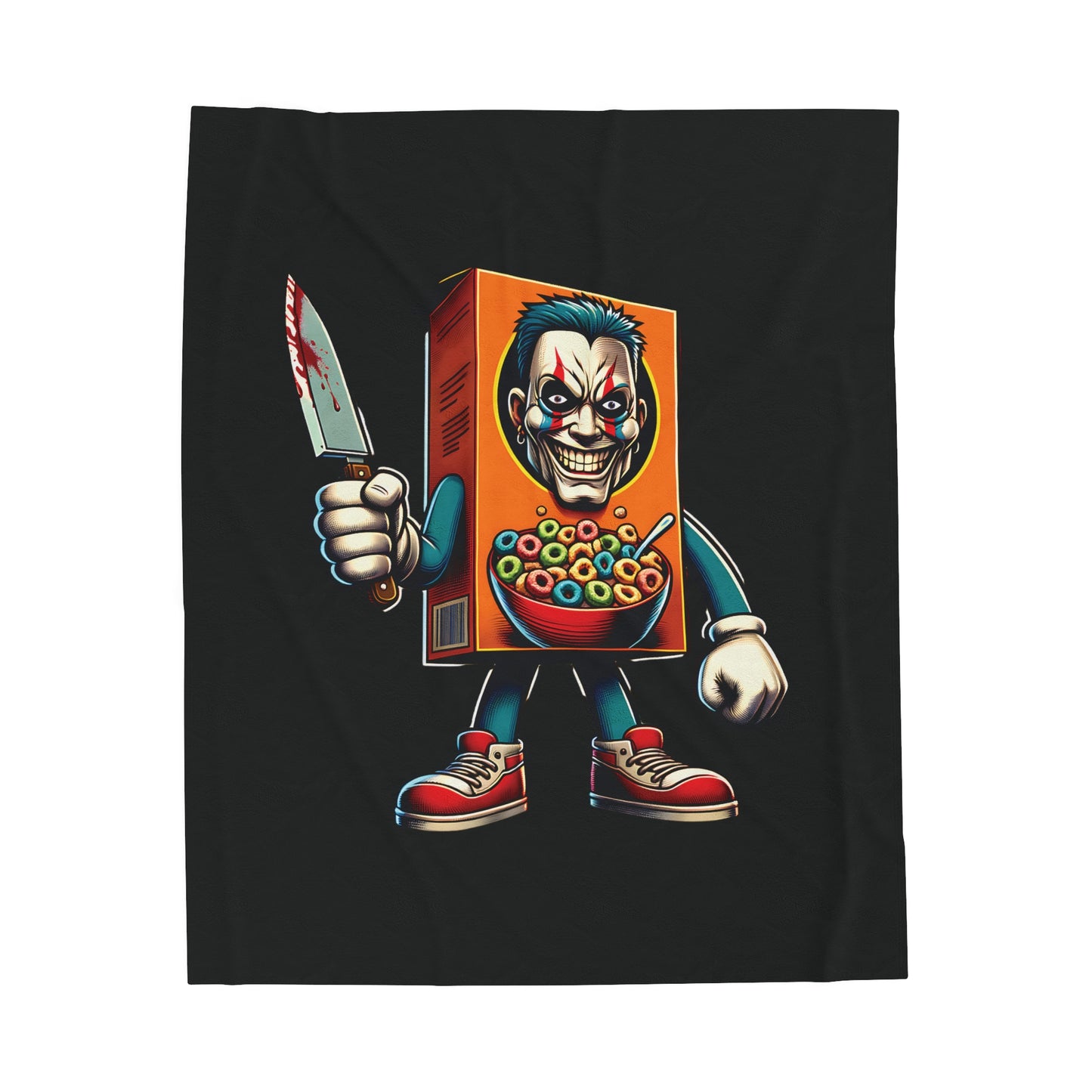Velveteen Plush Blanket - Cereal Killer Design