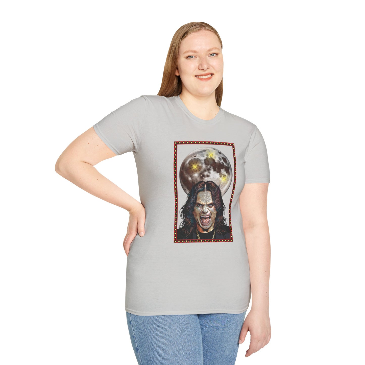 Ozzy Bark At The Moon Unisex T-Shirt - Werewolf Design