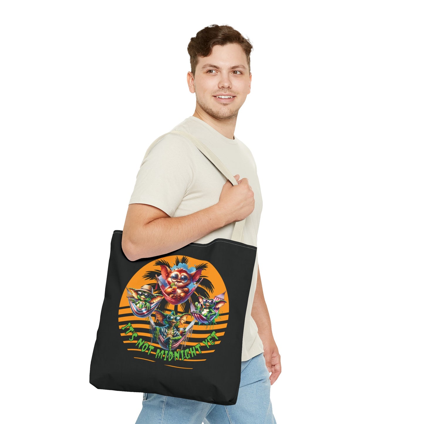 Summerween It's Not Midnight Yet Shoulder Tote Bag (AOP) 3 Sizes