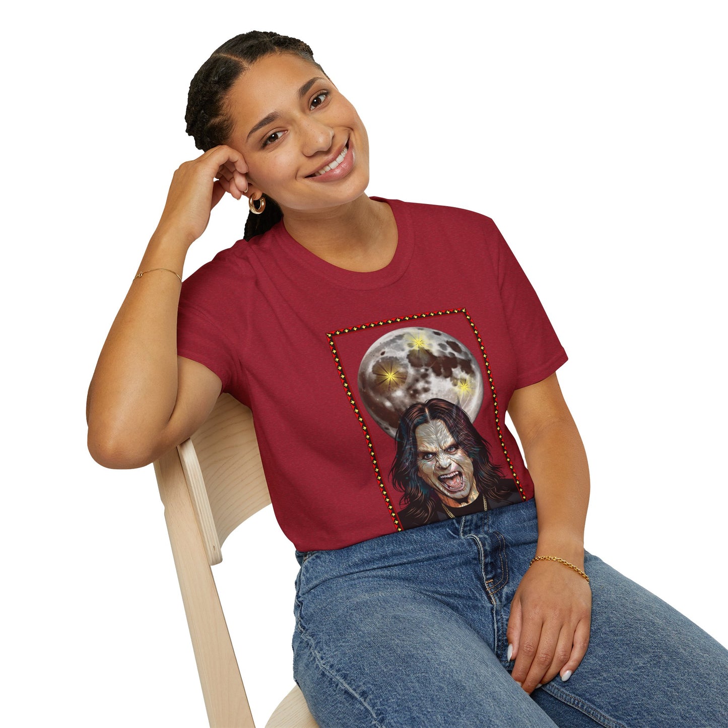 Ozzy Bark At The Moon Unisex T-Shirt - Werewolf Design