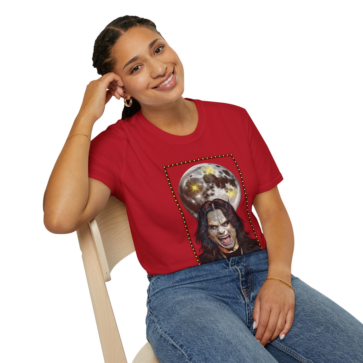 Ozzy Bark At The Moon Unisex T-Shirt - Werewolf Design