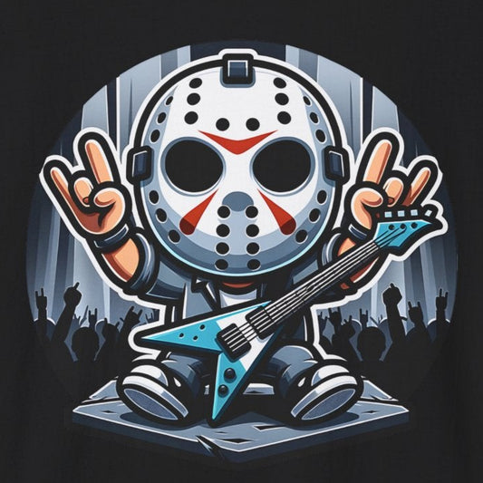 Death Metal Horror Unisex Softstyle T-Shirt - Cool Jason Design