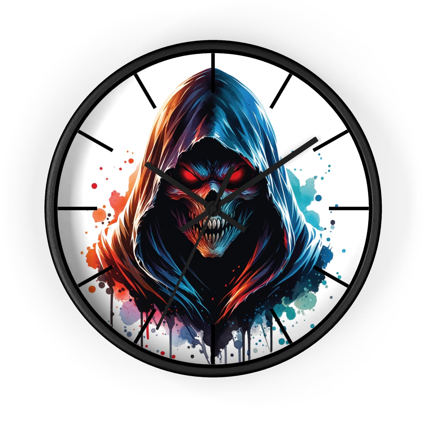 Gothic Skull Wall Clock
