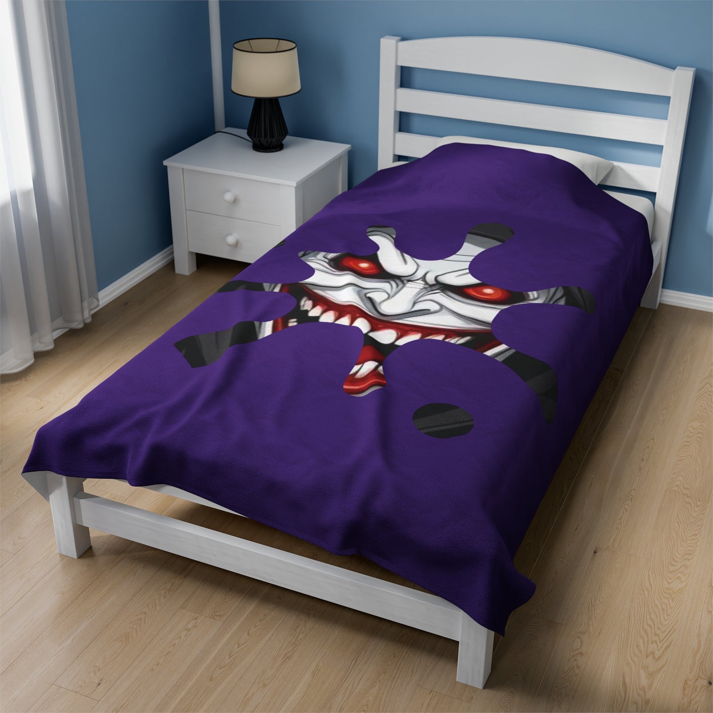 Plush Blanket - Joker Evil Smile Sinister Design