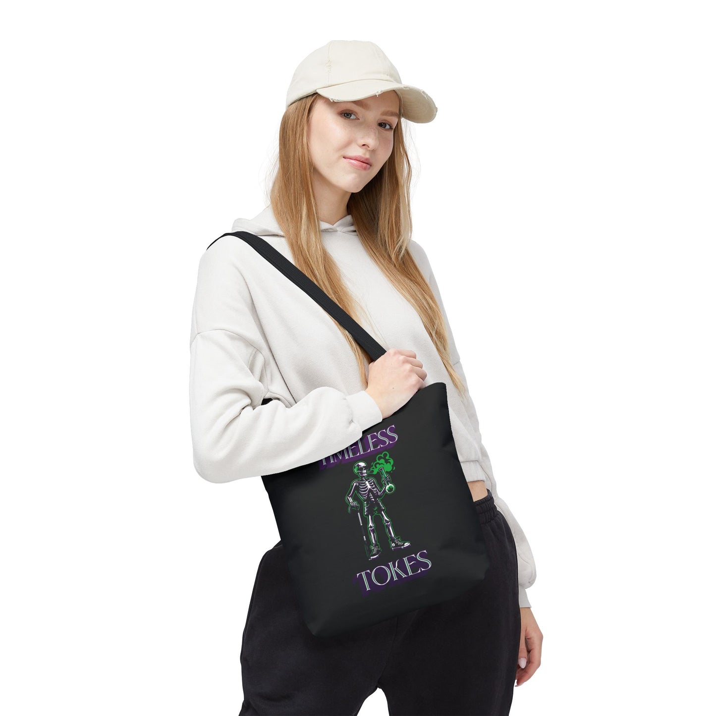 Tote Bag - Timeless Tokes Skeleton Weed Lover Design