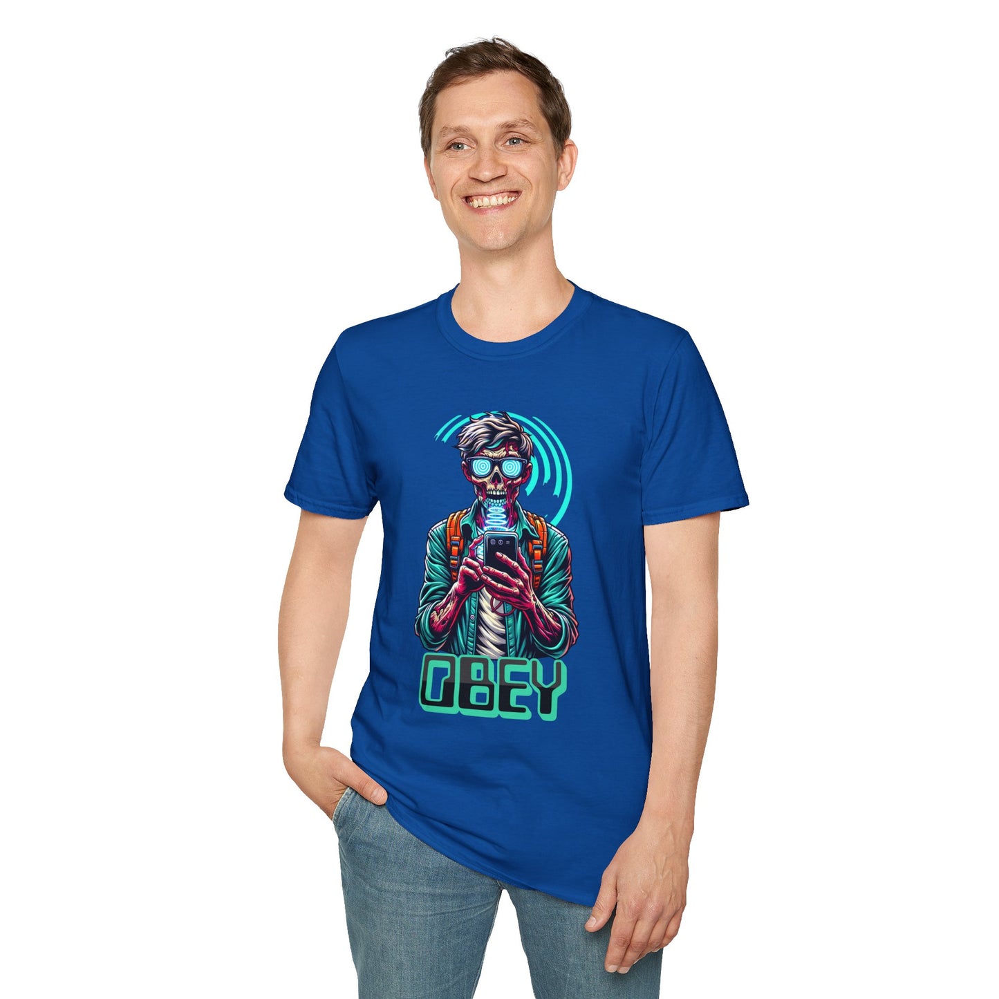 Brain Washing "Obey" Cell Phone Design - Unisex T-Shirt