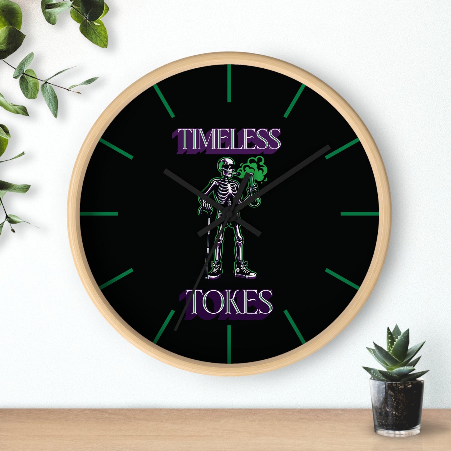 Timeless Tokes Skeleton Wall Clock