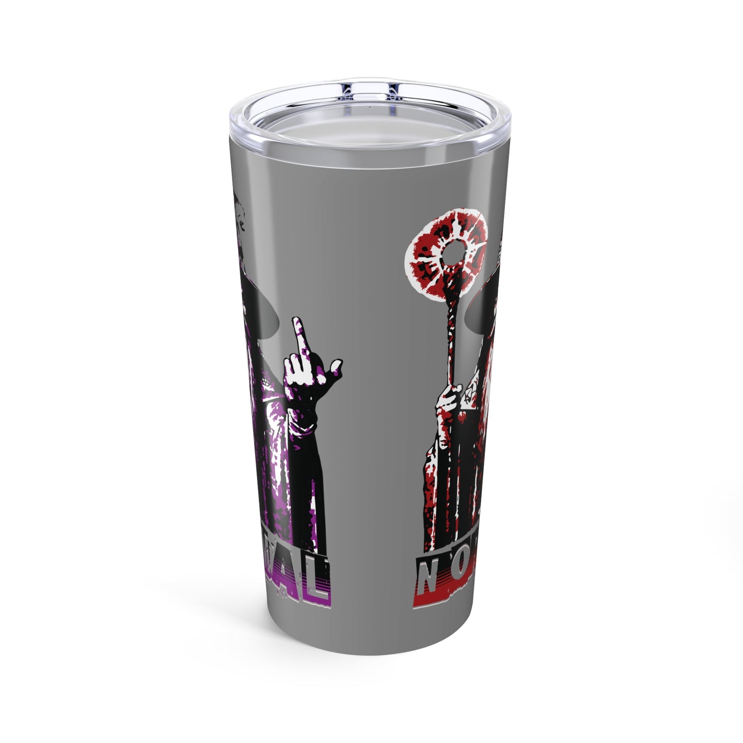 20oz Tumbler - F*ck Normal! Wizard Middle Finger Design