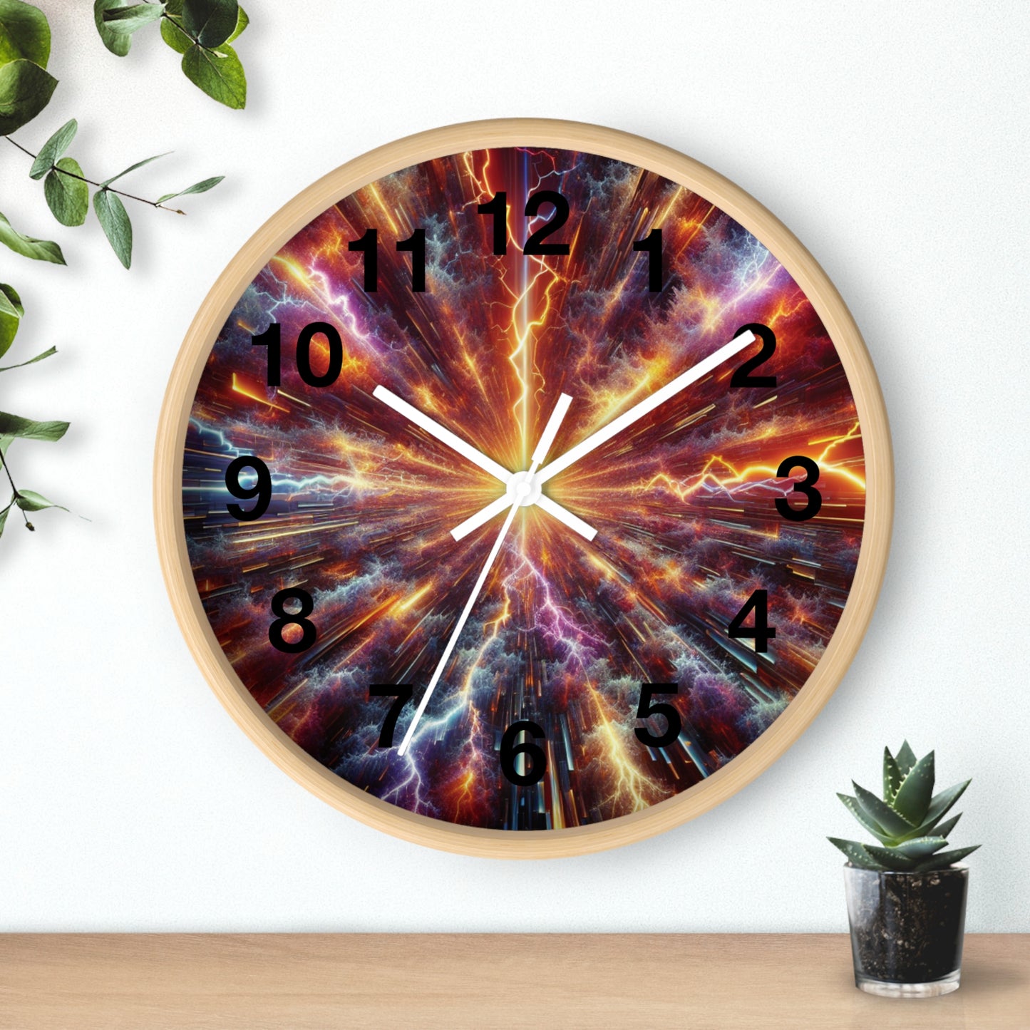 Lightning Storm Wall Clock