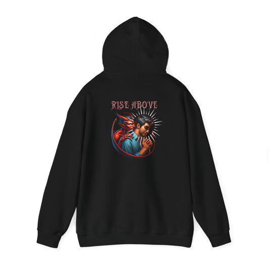 Rise Above Devil Watching Don't Give Up Hooded Sweatshirt