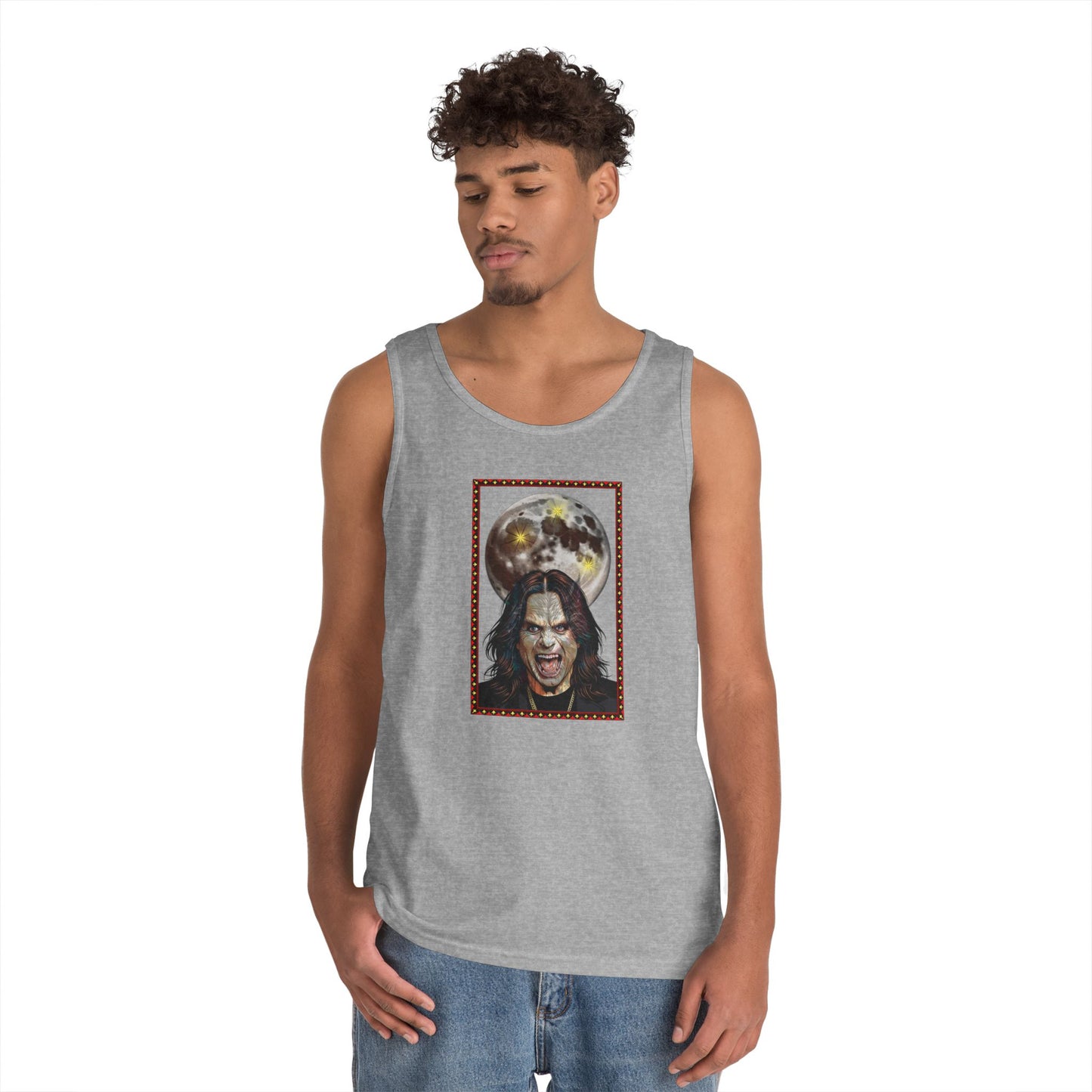 Ozzy Bark at the Moon Unisex Tank Top