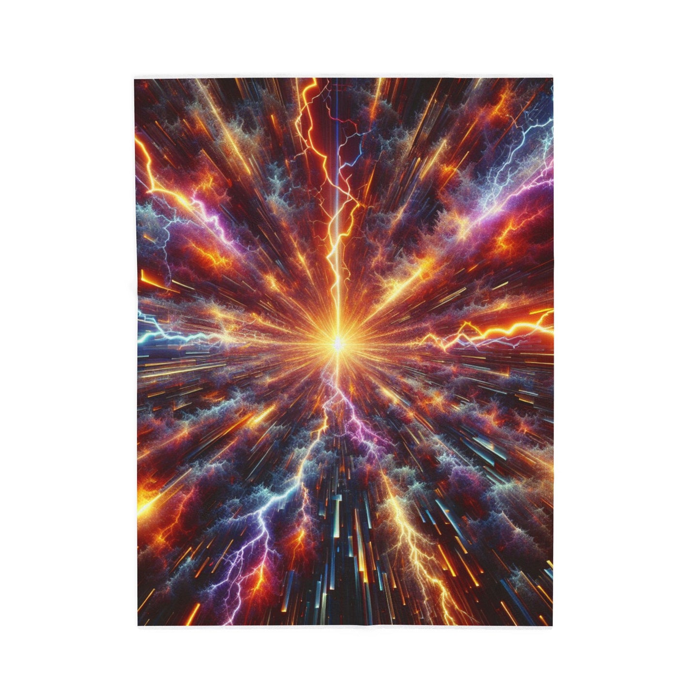 Plush Blanket - Lightning Thunderstorm Positive Energy