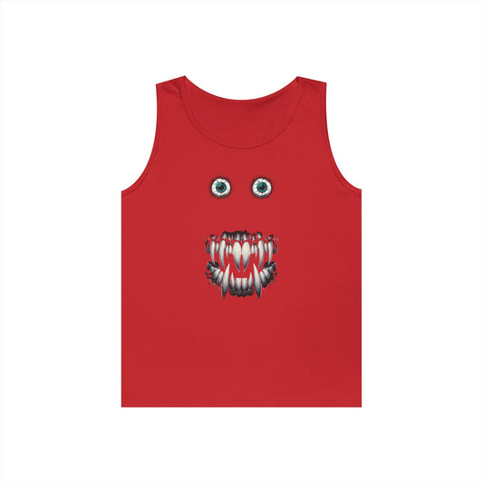 Eerie Eyes Monster Graphic Unisex Tank Top