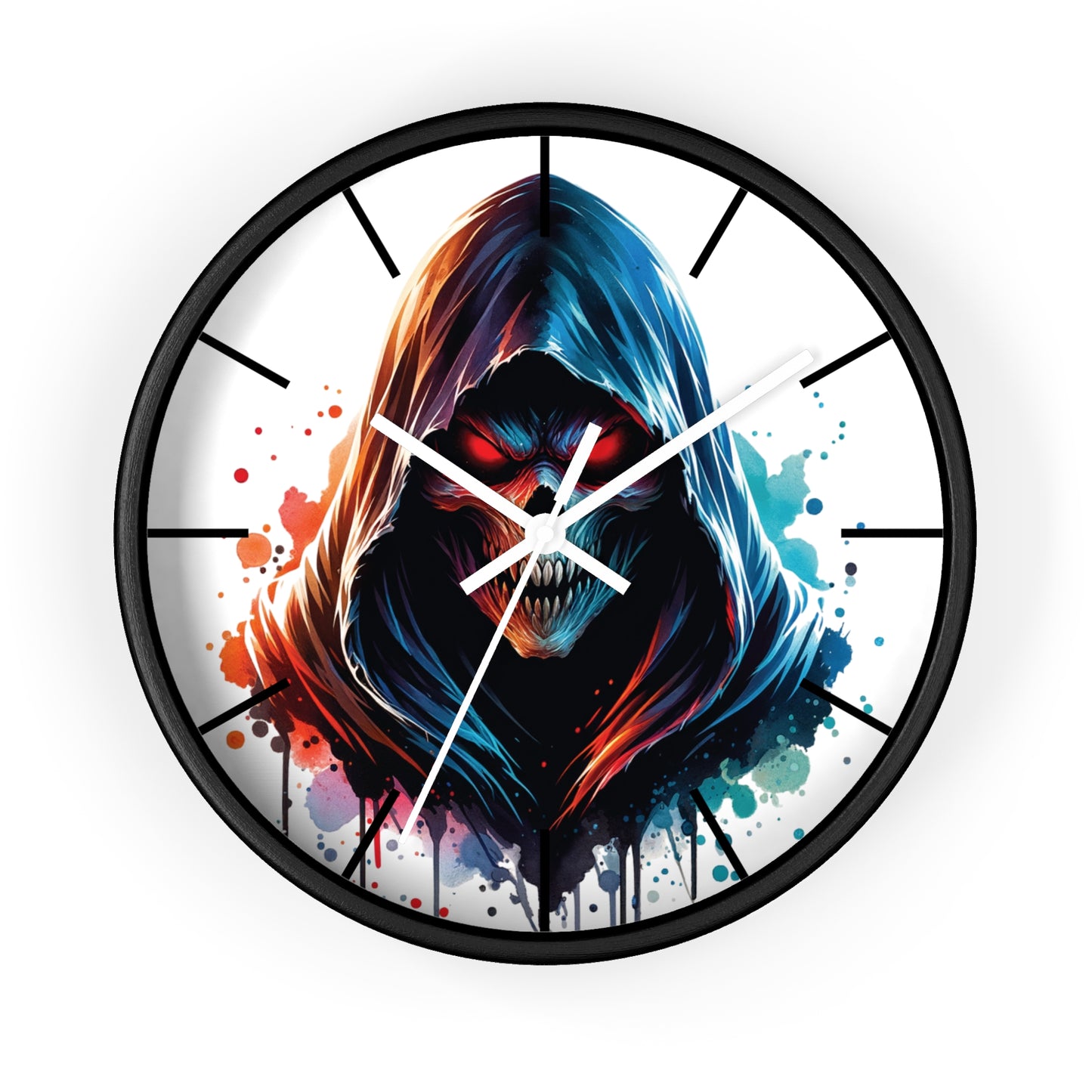 Gothic Skull Wall Clock