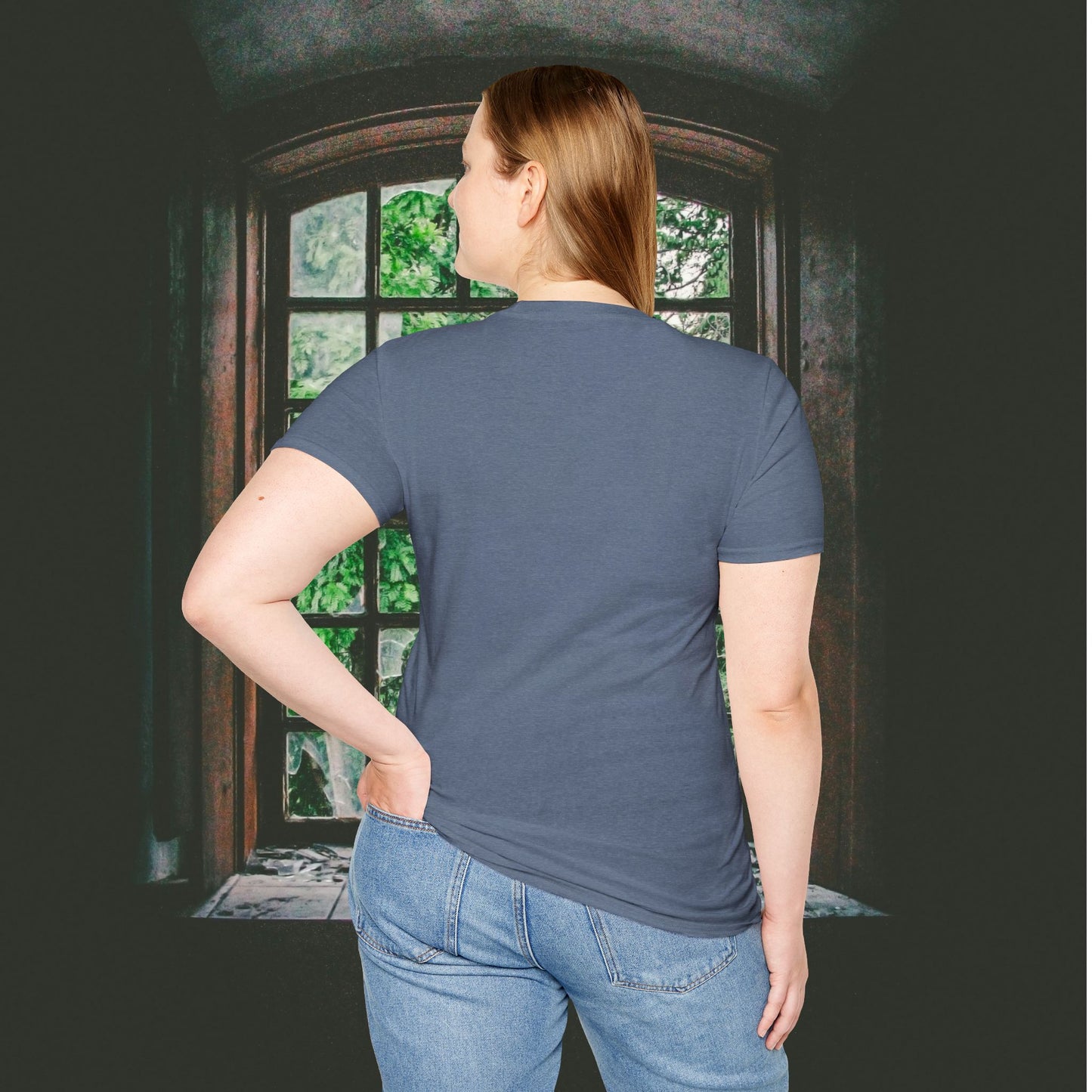 Nobody Cares Run Faster - Michael Running Myers on Halloween Horror Fun with Skulls Shirt - Unisex Softstyle T-Shirt