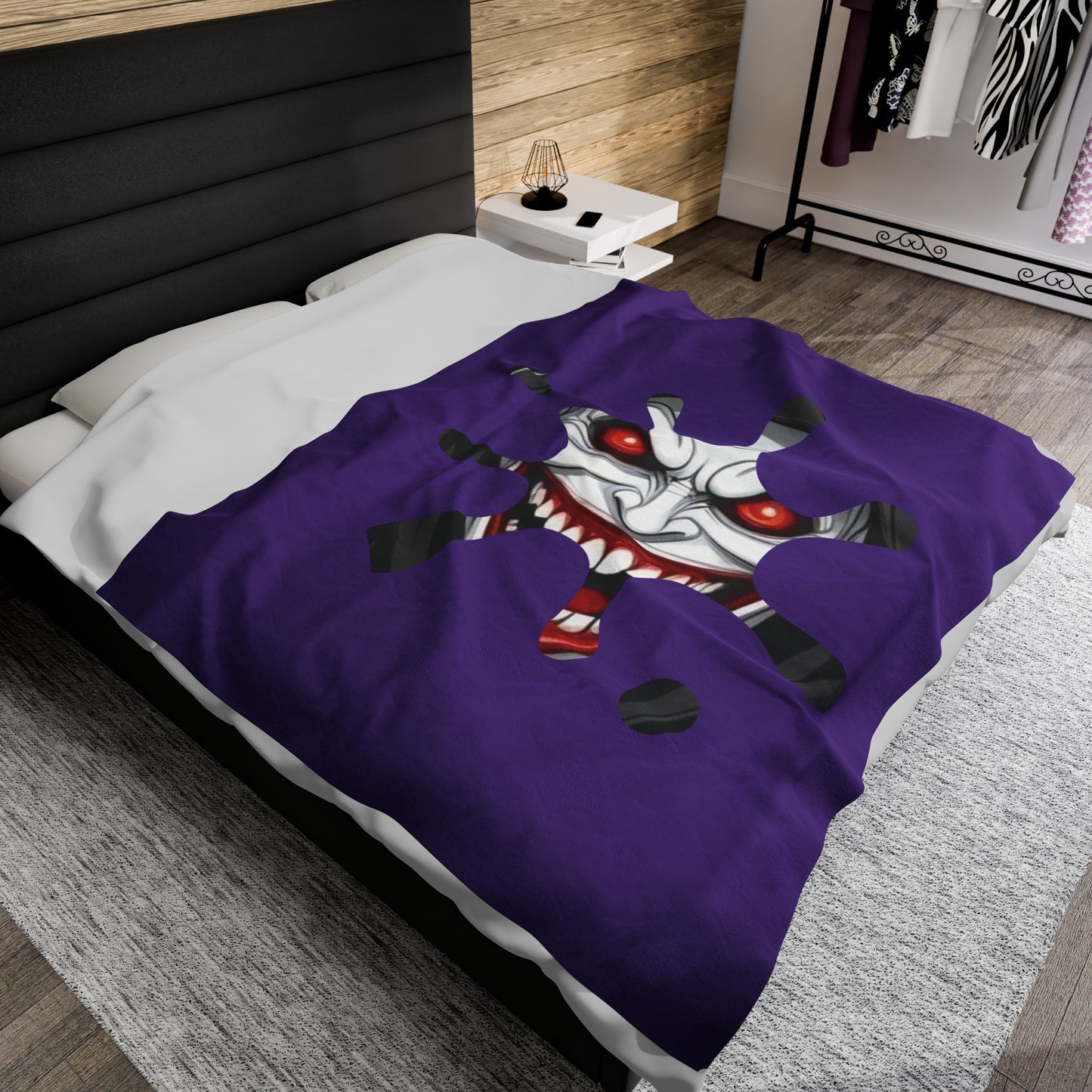 Plush Blanket - Joker Evil Smile Sinister Design